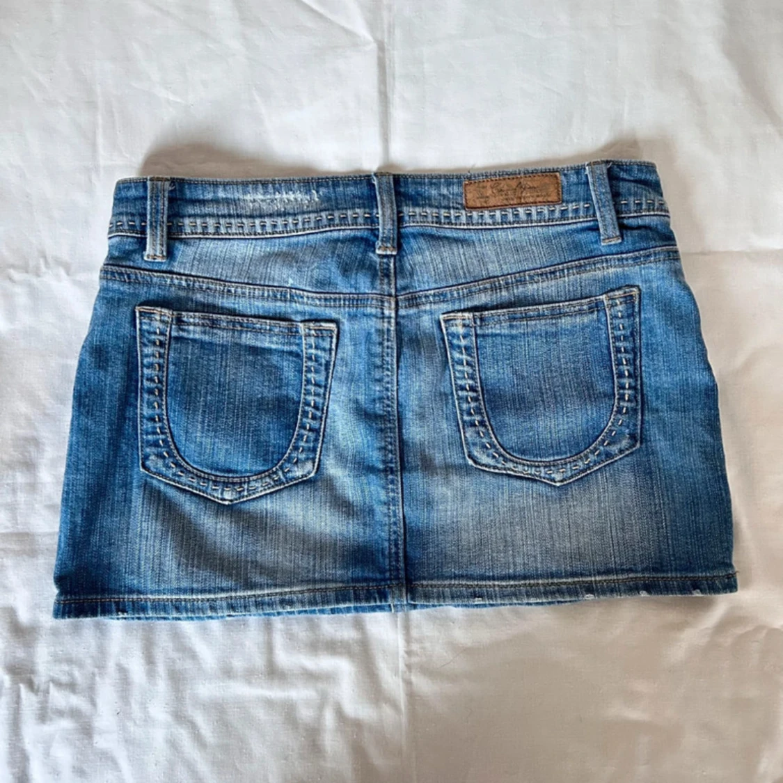 Lågmidjad jeanskjol  - 1