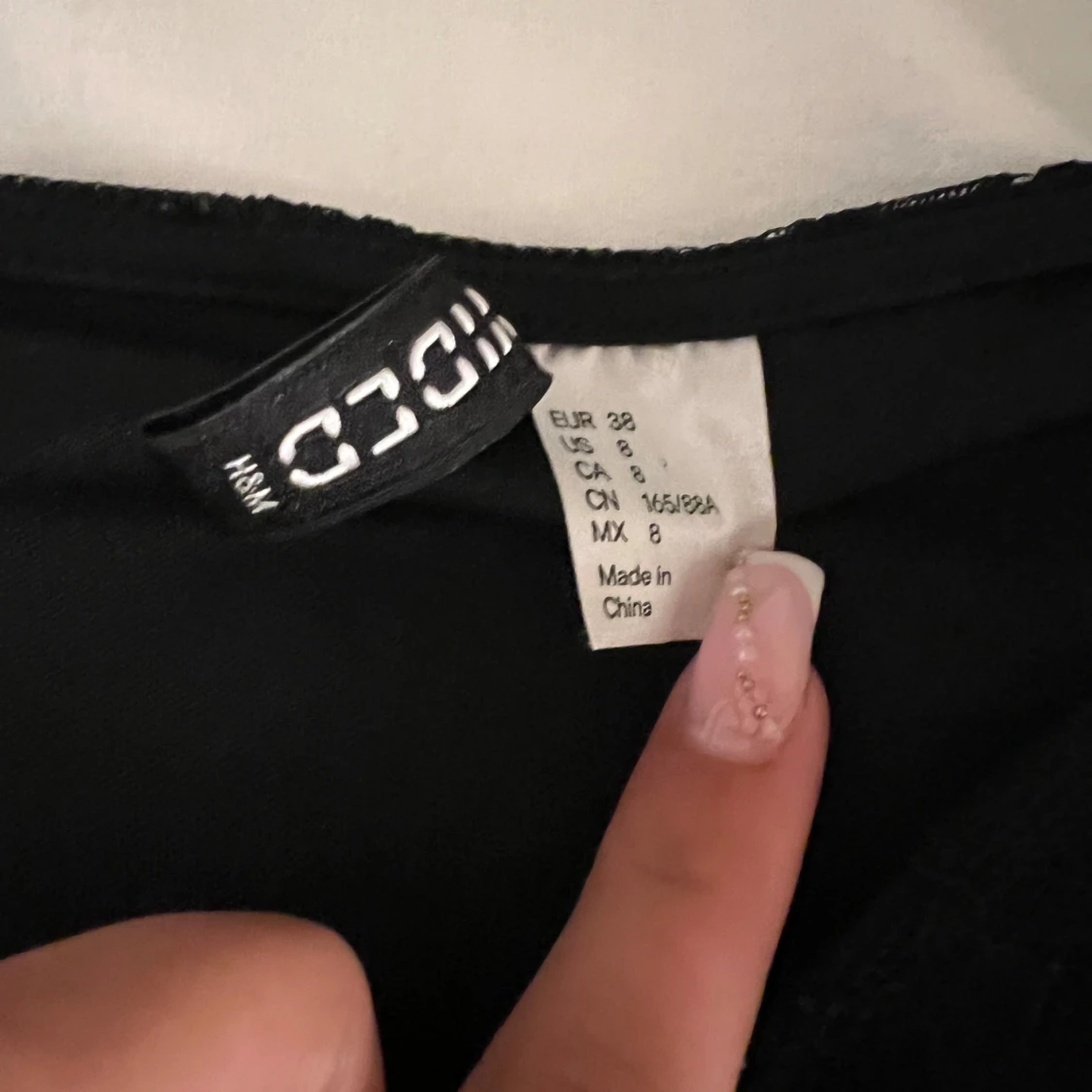 Svart croppad spets-topp - 4