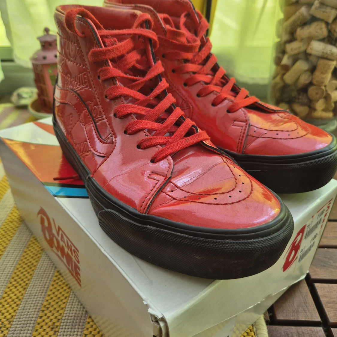 Röda Vans Bowie sneakers high