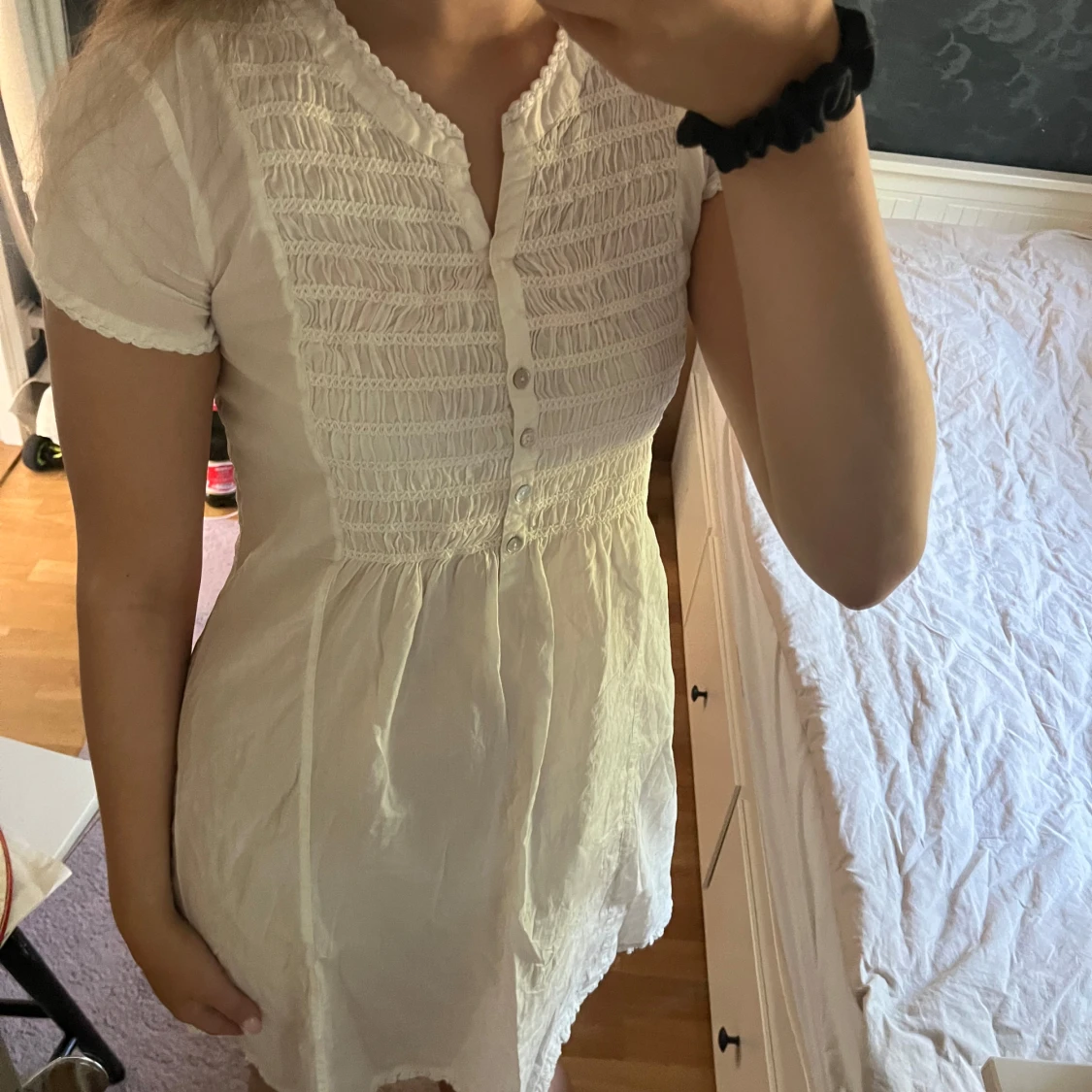 Vit kortklänning Odd Molly