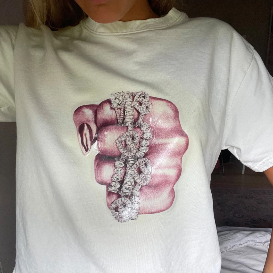 T-shirt med tryck - 1