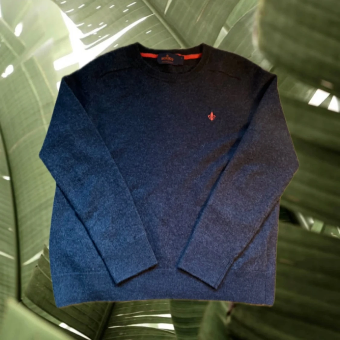 Mörkblå stickad tröja från Morris xs