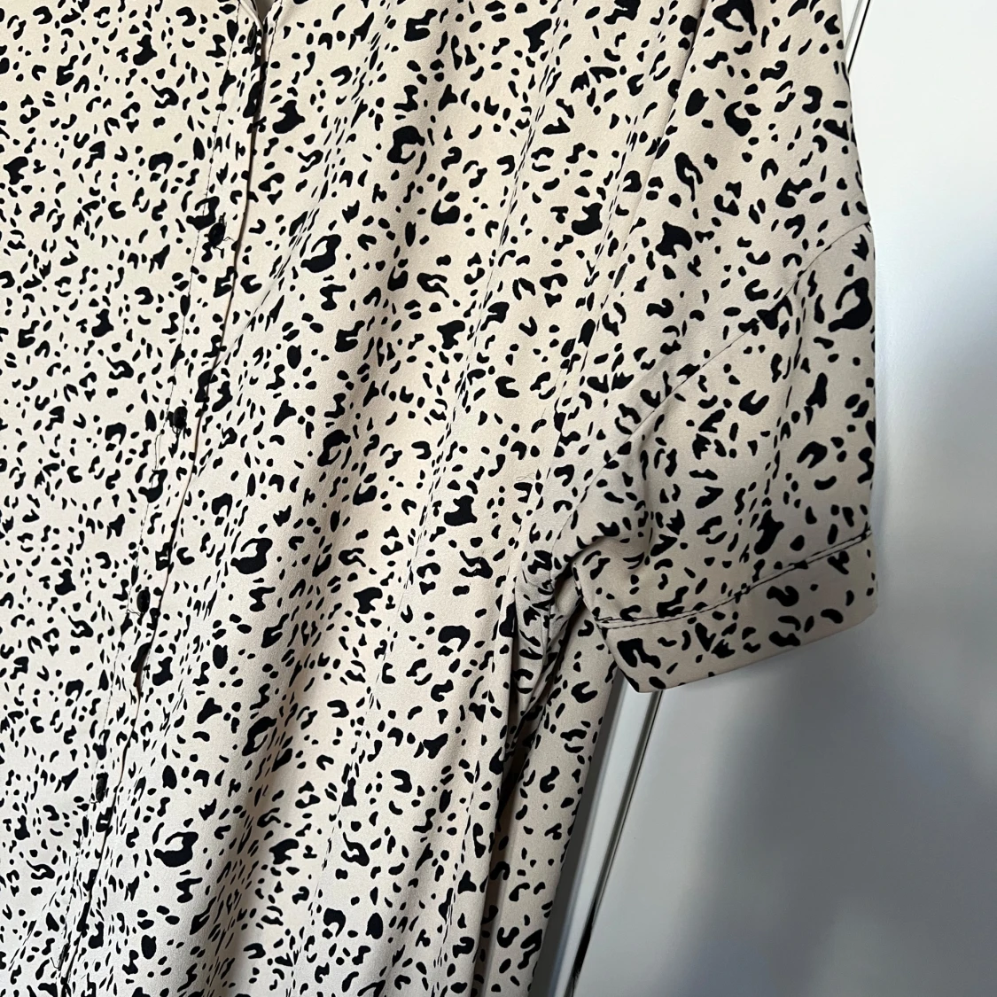 Beige leopardmönstrad klänning M - 2