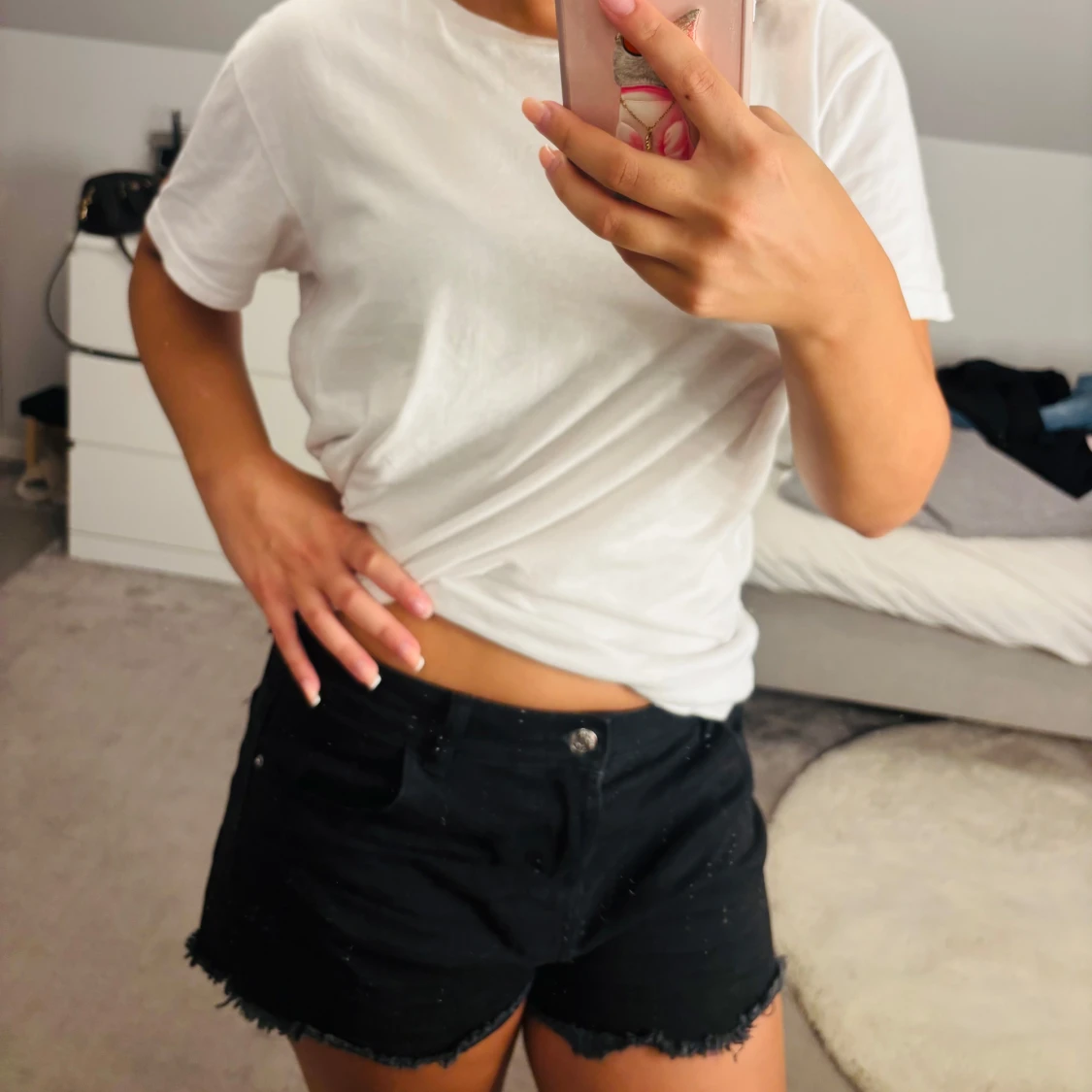 Svarta jeansshorts från Primark
