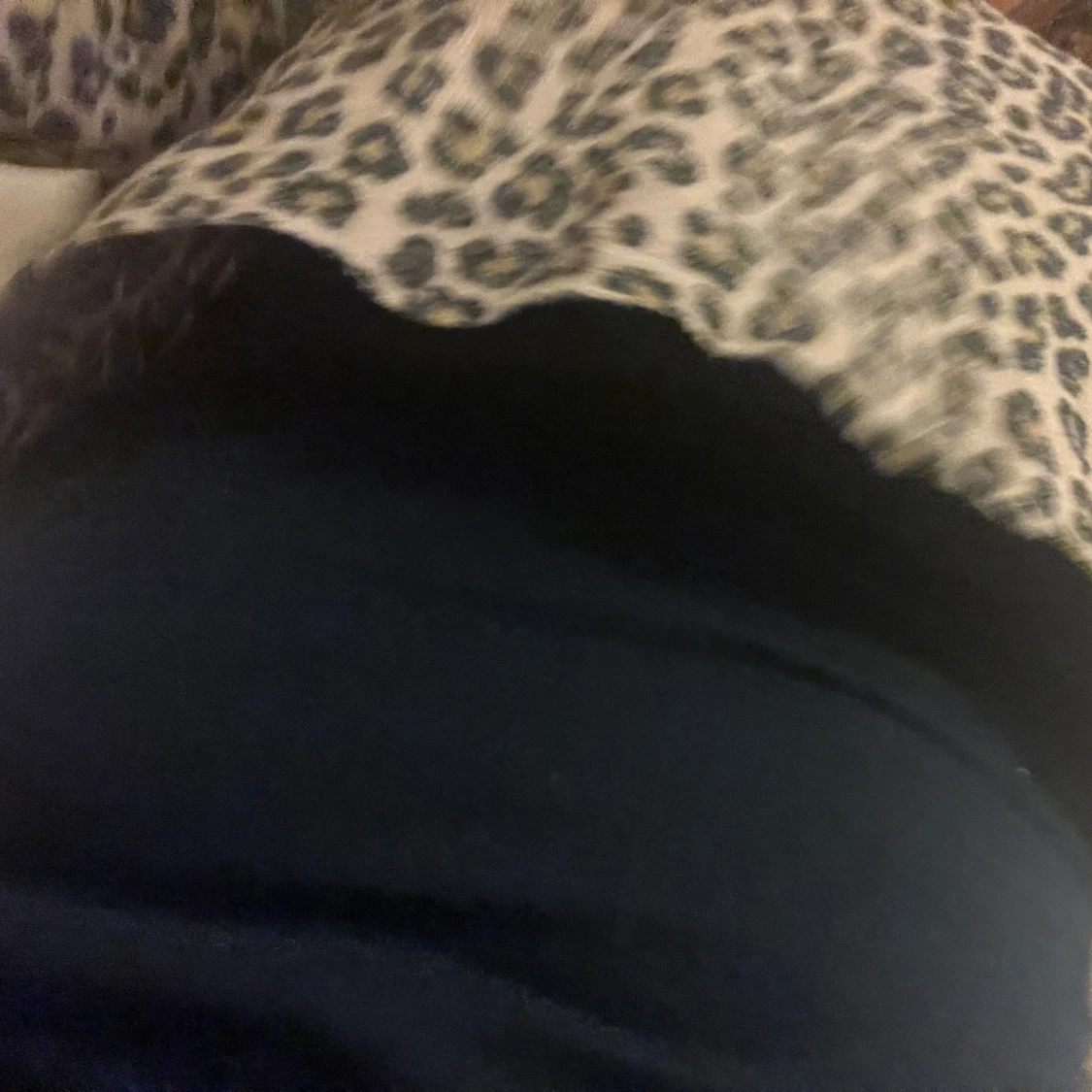 Leopardmönstrad croppad topp - 4