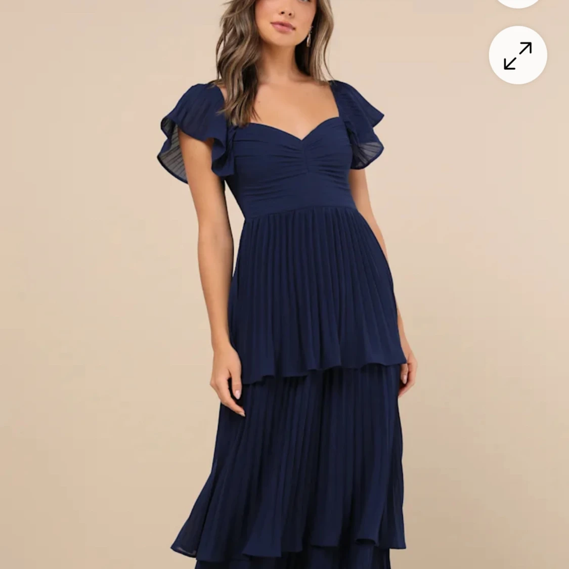 Marinblå långklänning från Lulus