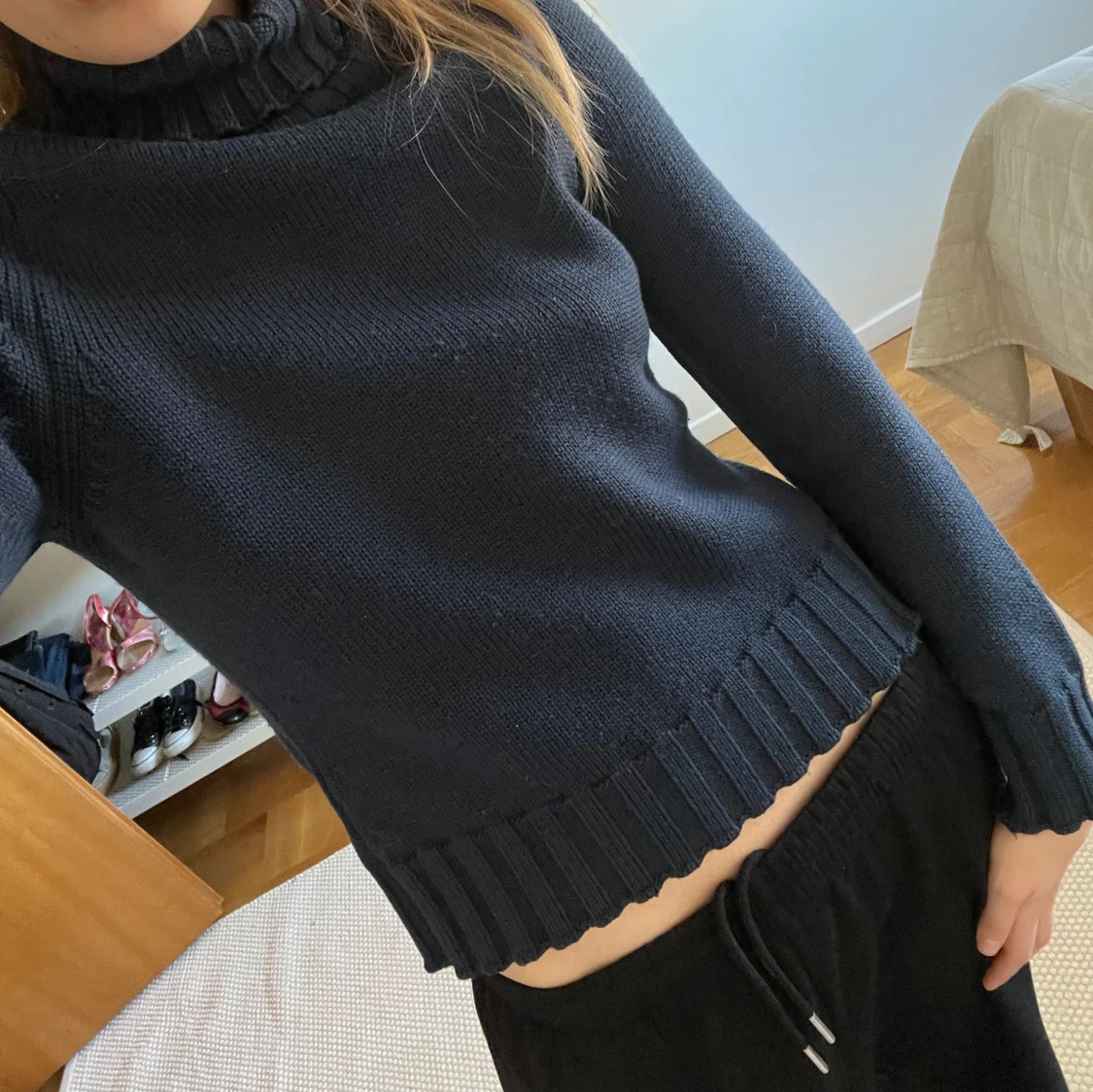 Mörkblå polotröja - 2