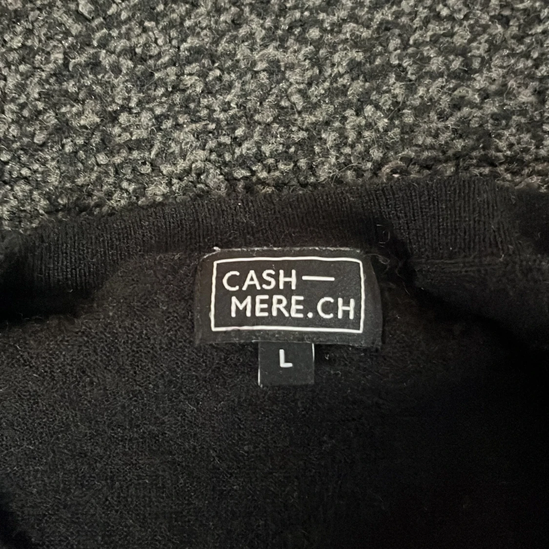 Svart kashmirtröja  - 1