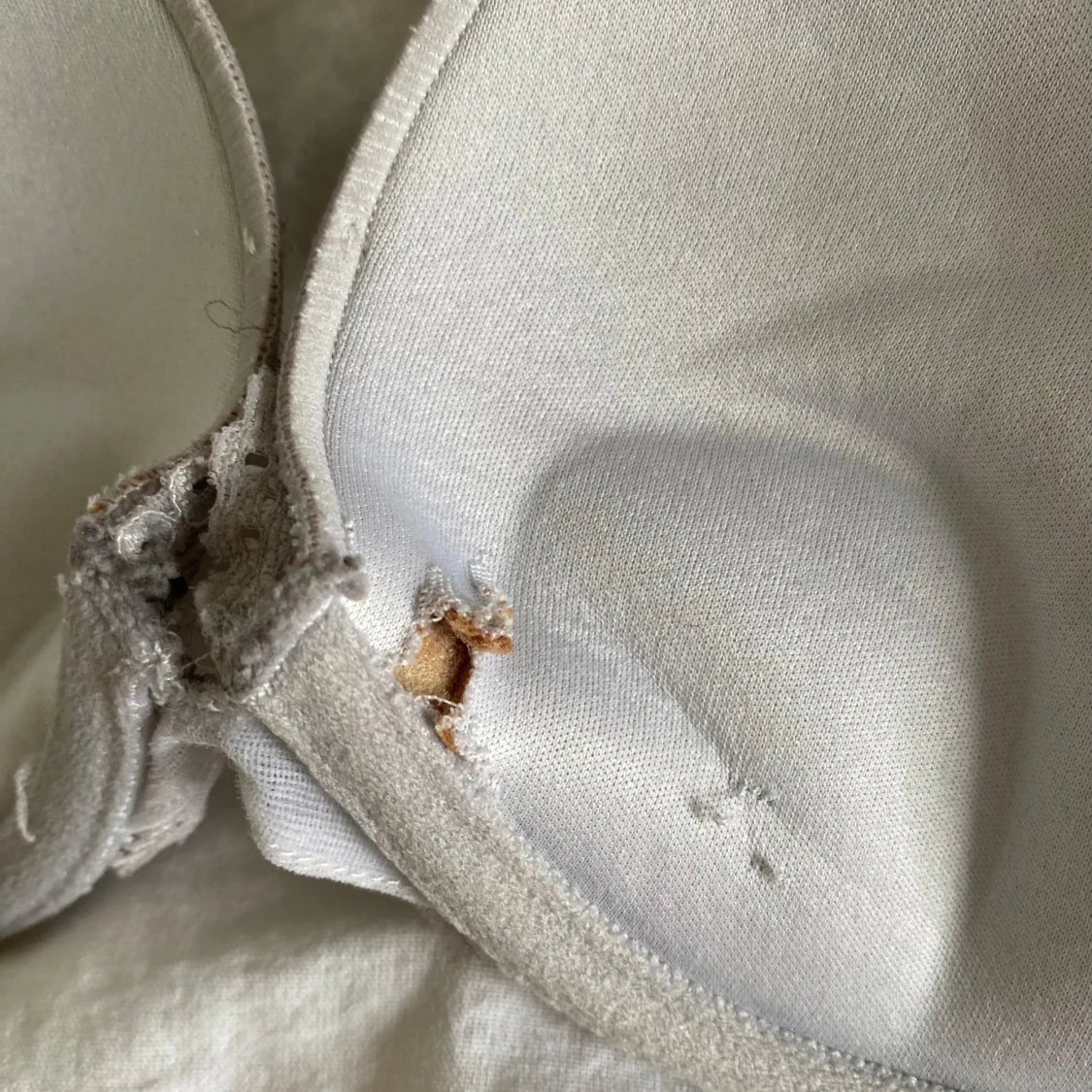 Ljusgrå spets-bh - 2