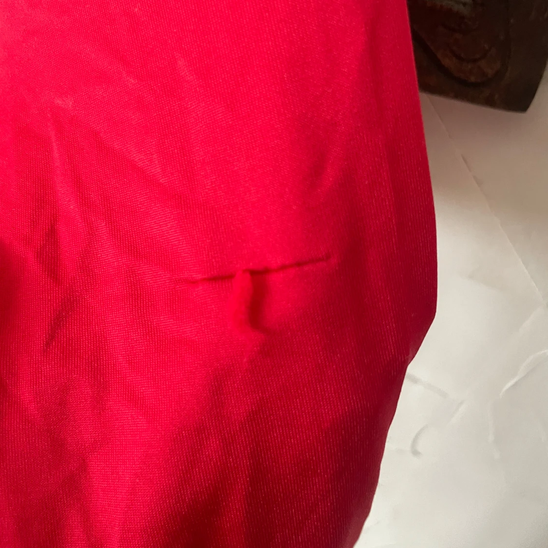 Röd långärmad topp med öppen rygg från New Yorker - 4