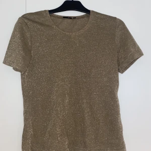 Glittrig tshirt  - En guldig tshirt i tjockare meshmaterial 🩵