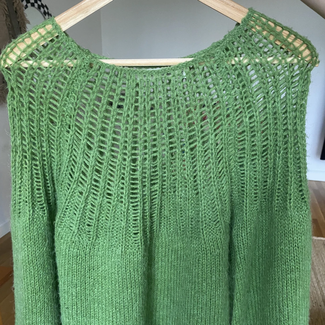 Stickad tröja Grön  - 90
