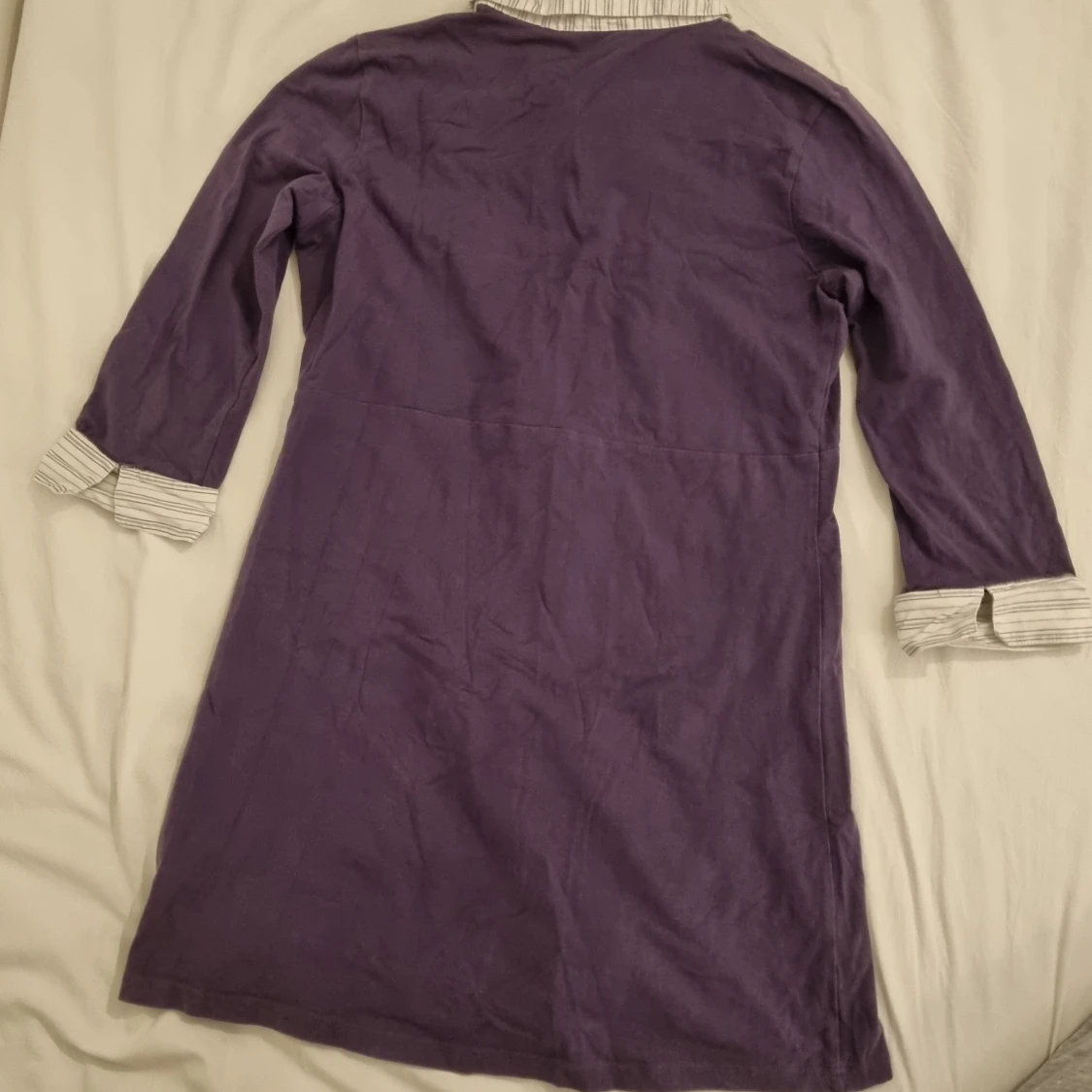 Lila tunika med skjort-krage - 90