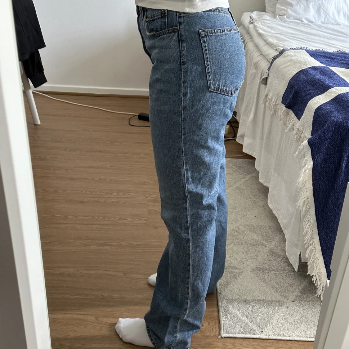 H&M - mid waist jeans  - 90