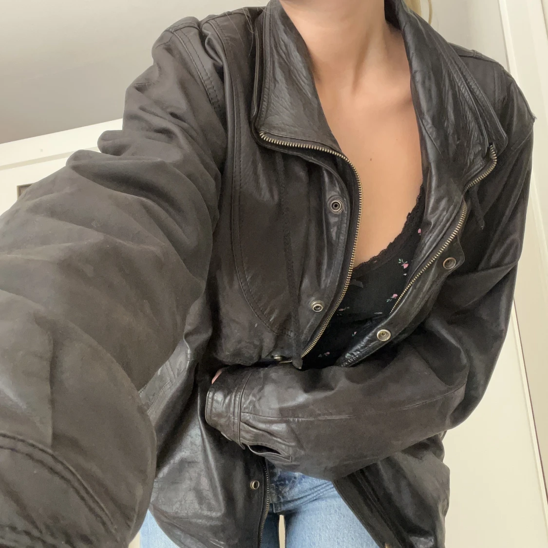 Oversize skinnjacka!! - 91