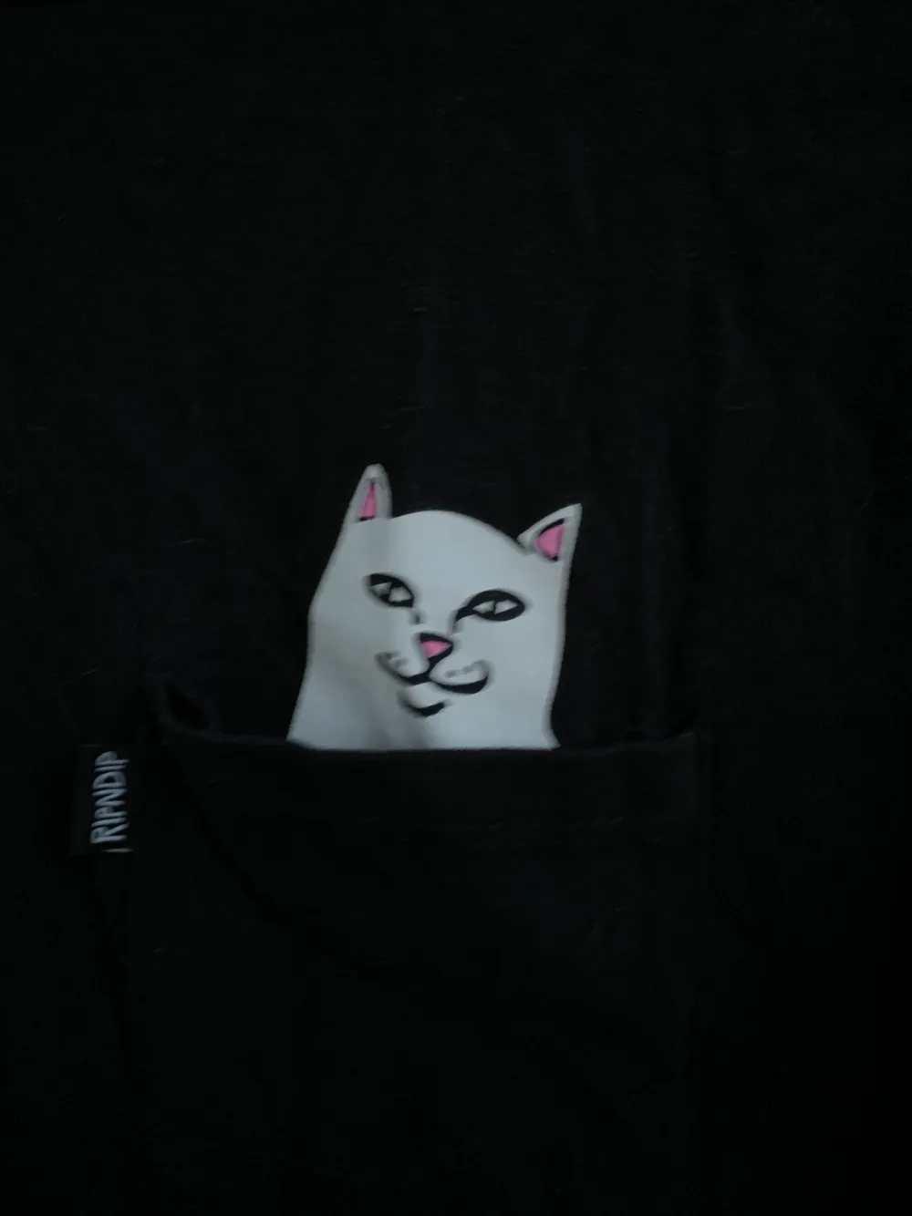 Långärmad tshirt från RipNDip Ficka på bröstet med katten och det står ripndip på ena armen Knappt använd Storlek S Sitter true to size. T-shirts.