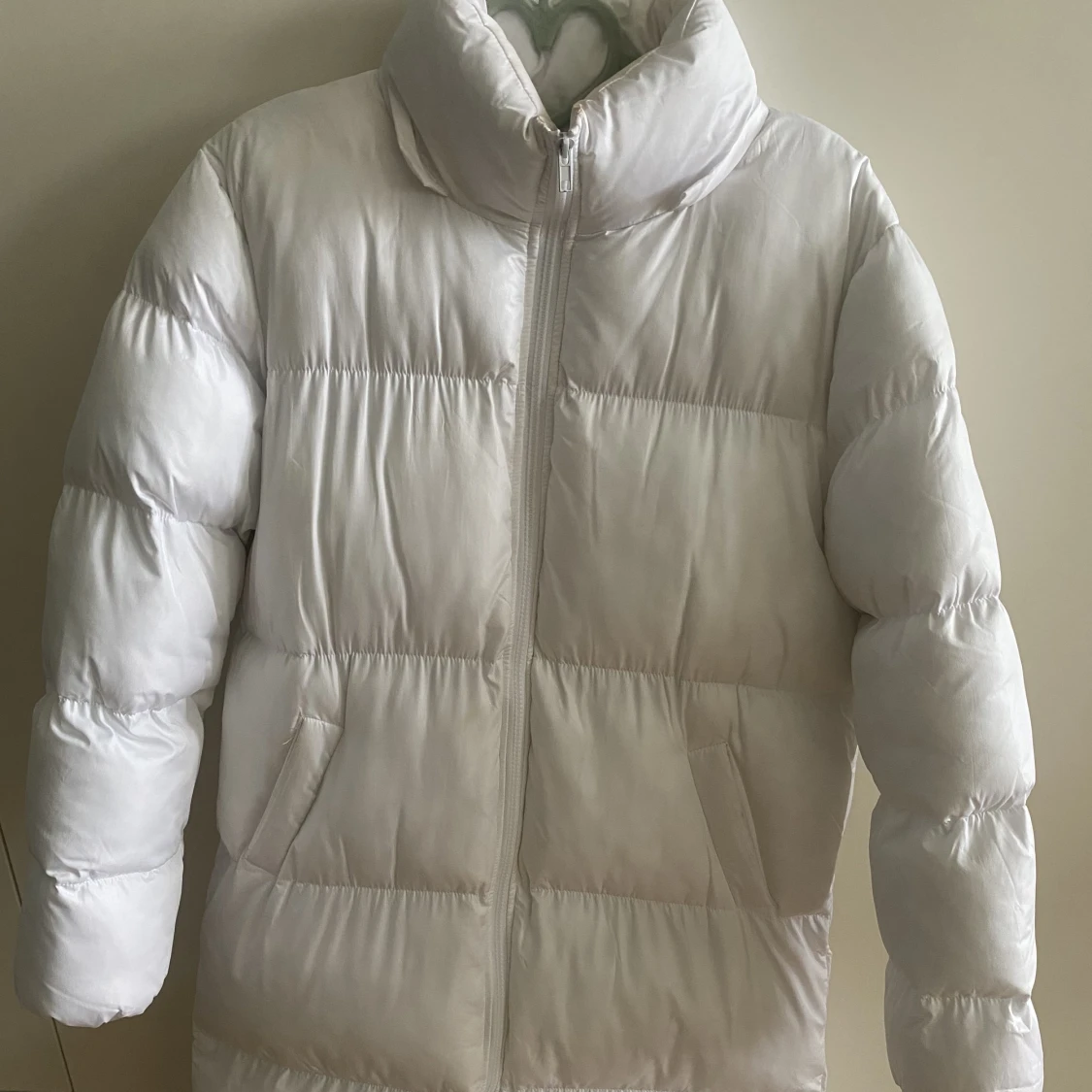 Vit långjacka  - 90