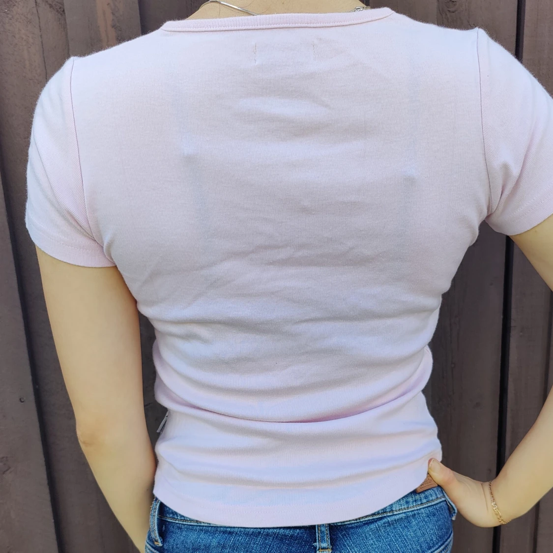 Baby pink short sleeve top / t-shirt  - 91