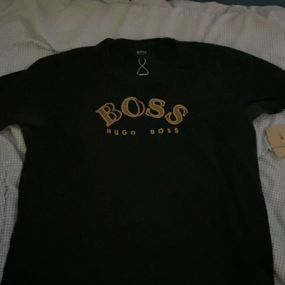 Jag har en jättefin tröja från Hugo Boss som jag säljer till min storebror eftersom den inte passar honom så bra längdmässigt just nu.. T-shirts.
