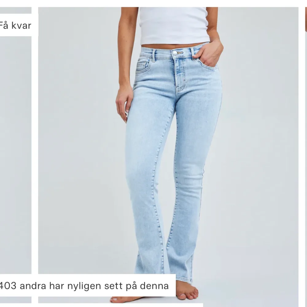Säljer dessa blåa jeans aldrig änvända.💞. Jeans & Byxor.