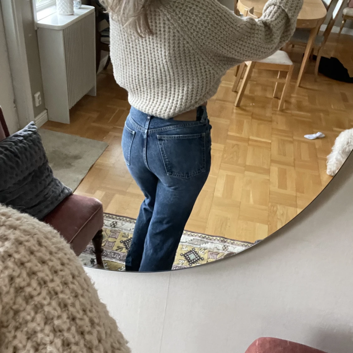 Mörkblåa jeans  - 90