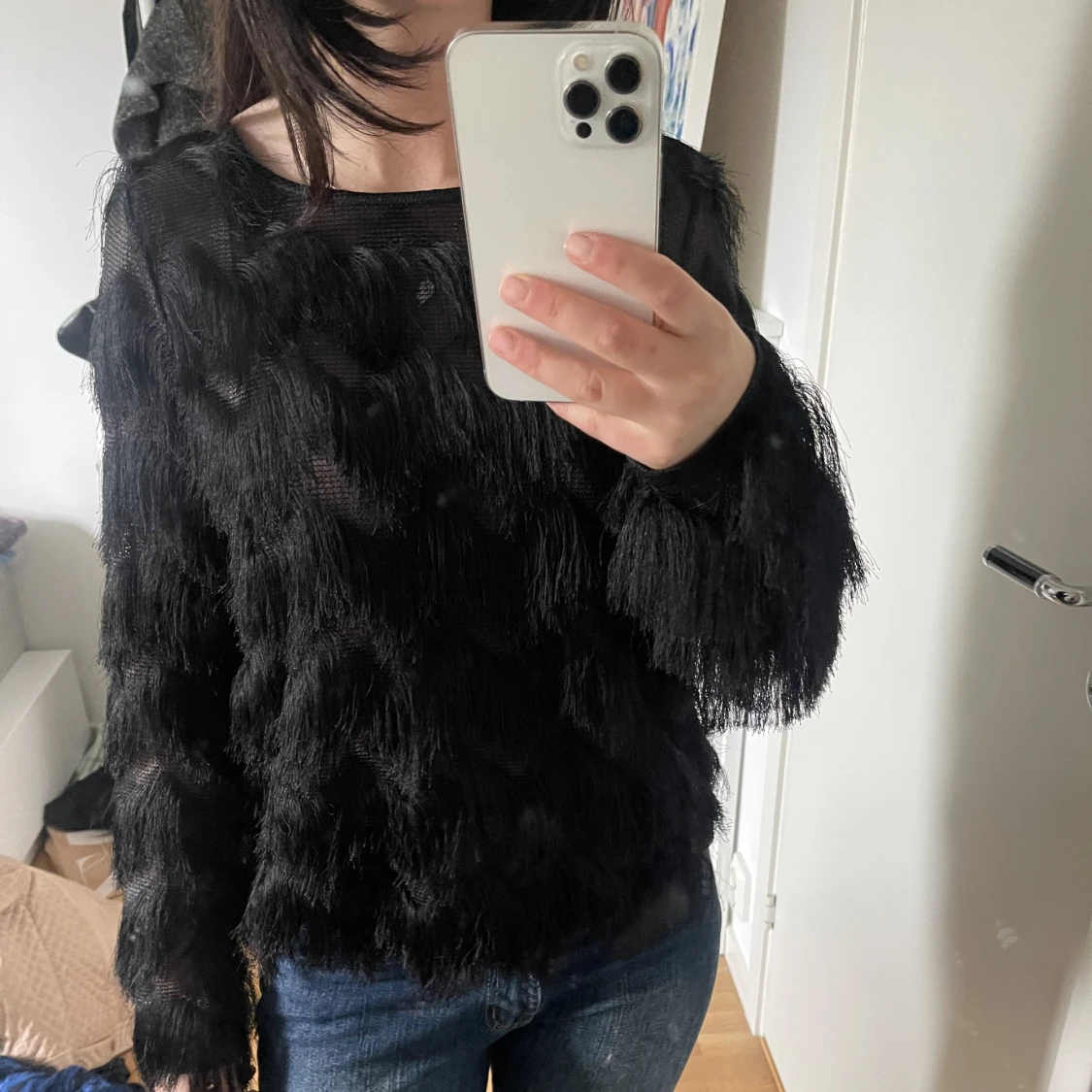 Topp med fransar  - 90