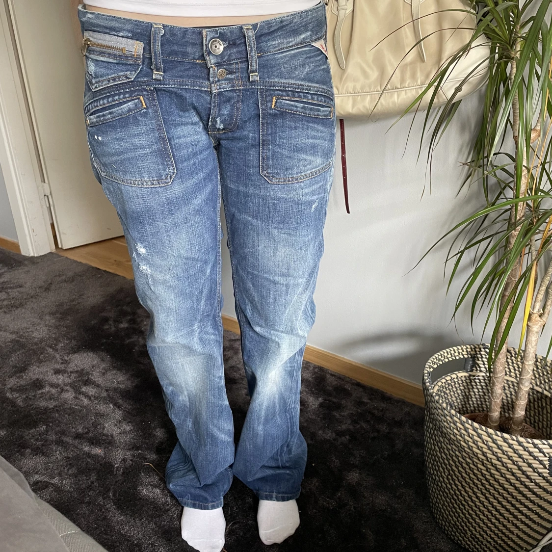 Lågmidjade bootcut jeans
