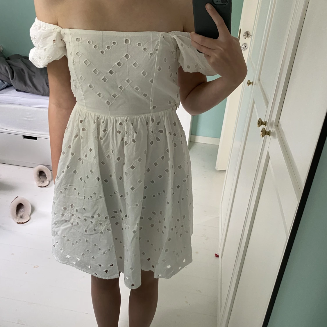 Vit zara klänning  - 91