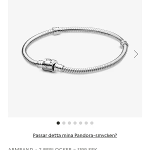 Pandora armband  - Säljer detta Pandora armband,helt nytt o nästan aldrig använt. Det är i jätte bra skick och köpt för 649❤️‍🔥