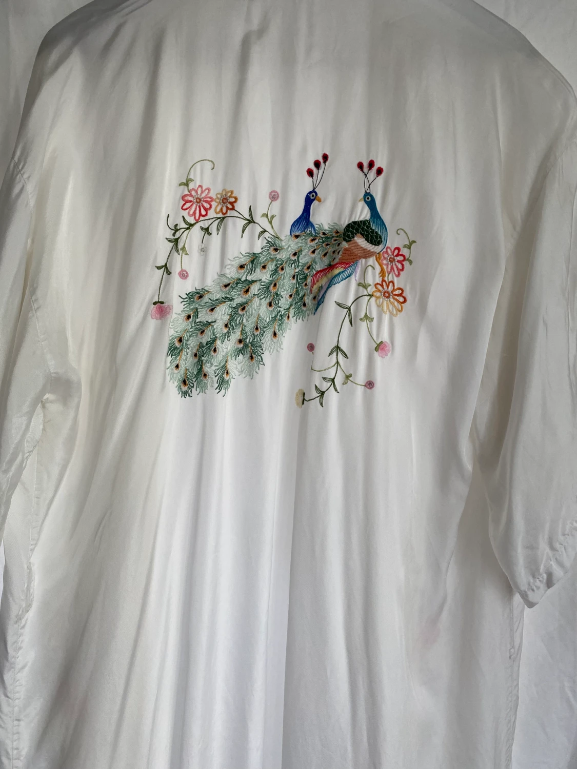 Lång silkes kimono  - 90