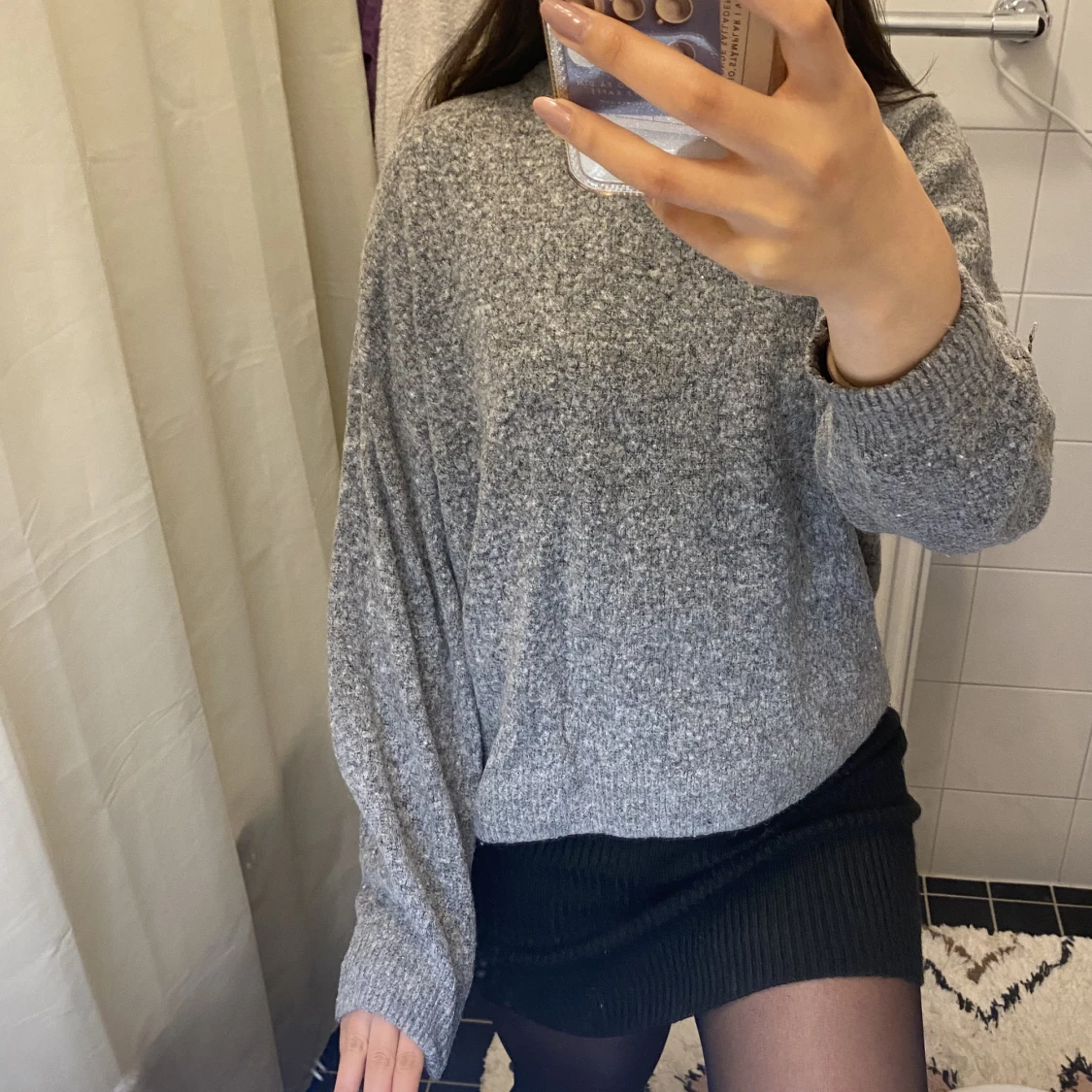 Grå stickad tröja H&M - 90