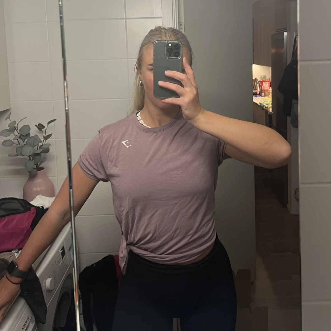 Gymshark t-shirt med knyte - 90