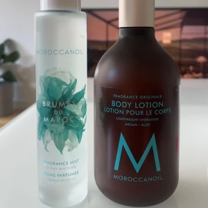 Maroccan oil - En hair and body mist och body lotion ifrån maroccan oil i deras signatur doft. Har råkat beställa dubbelt av dessa därav säljer jag båda för 500 kr eller 1 för 300 ❤️