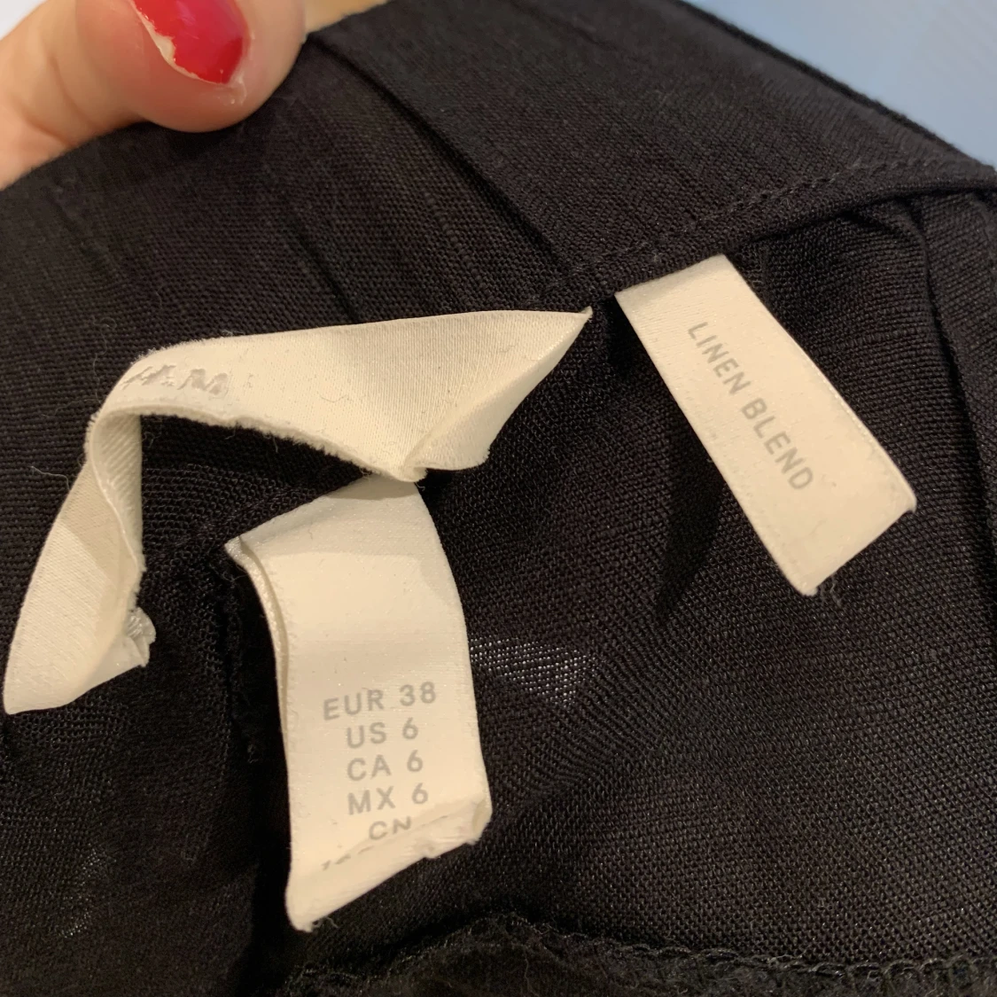 Svarta linne byxor - 91