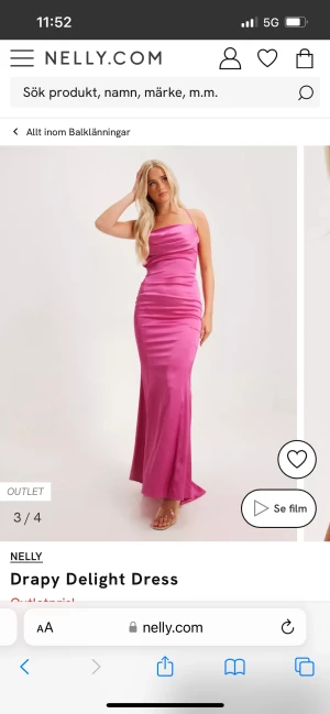 Rosa Balklänning  - En superfin balklänning från Nelly i strl 36. Aldrig använd, prislappen är kvar. Köpt för 1099 kr🫶🏼🩷  Kontakta mig för fler bilder på klänningen! 