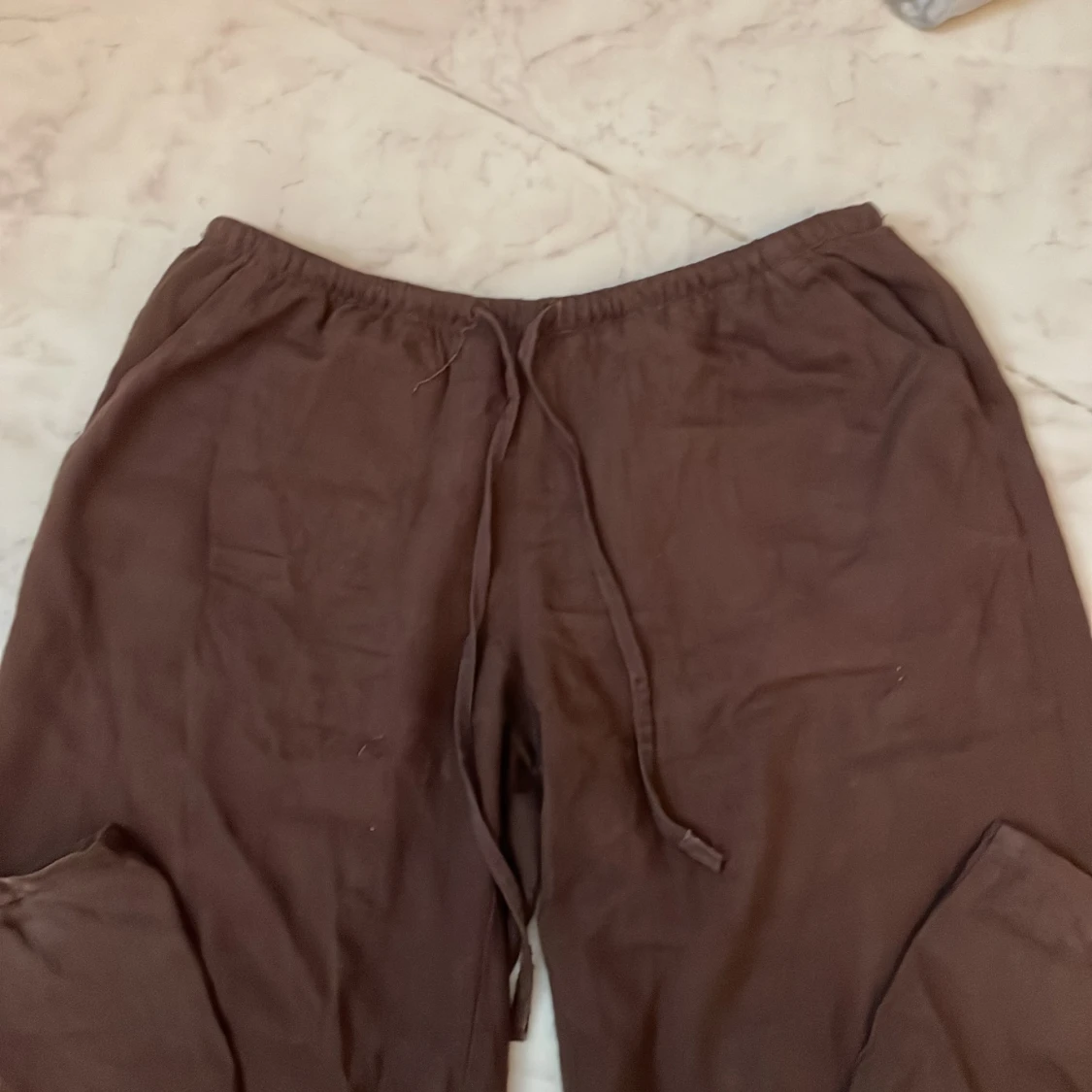 Lågmidjade linnebyxor  - 90