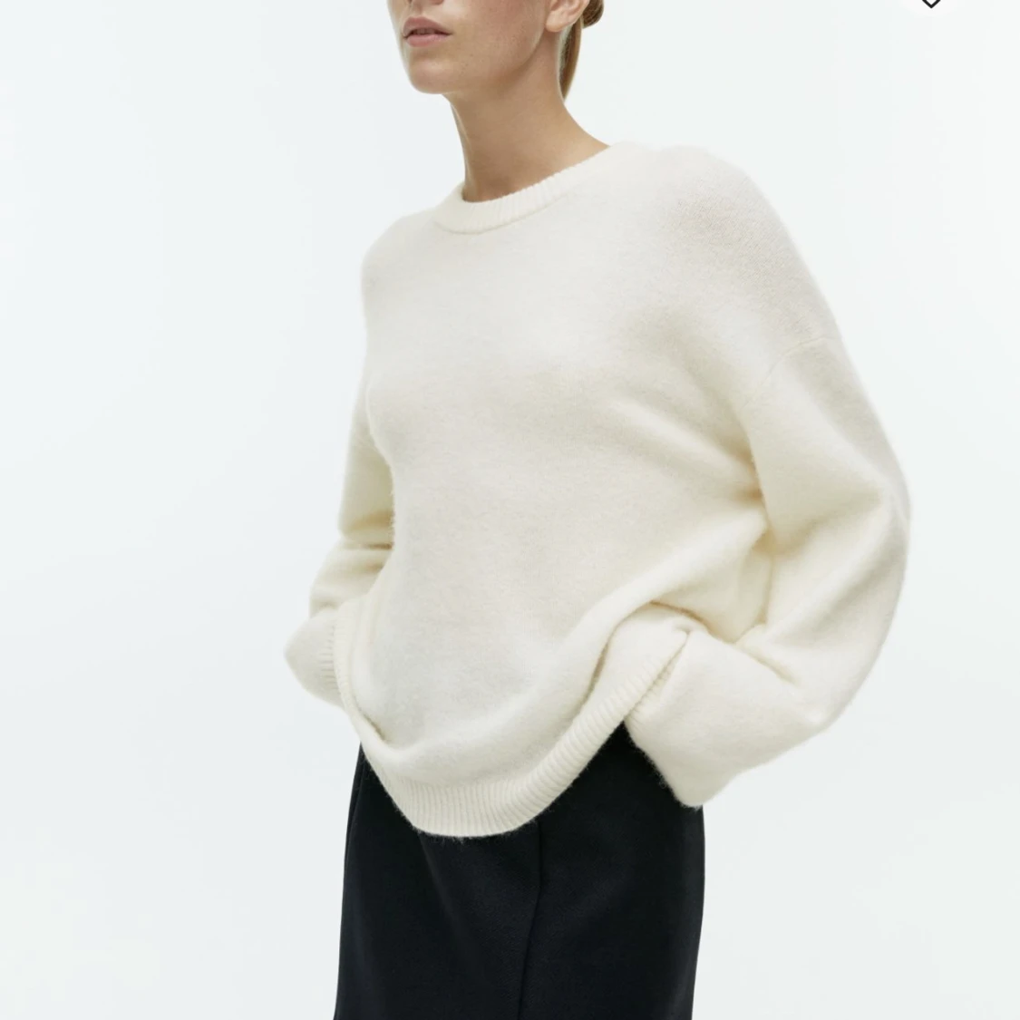 Vit stickad tröja Arket  - 91