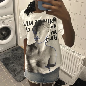 T shirt - Så snygg t shirt från zara med trycket ”Venus Of Milo” grekiskt konst🩵💙