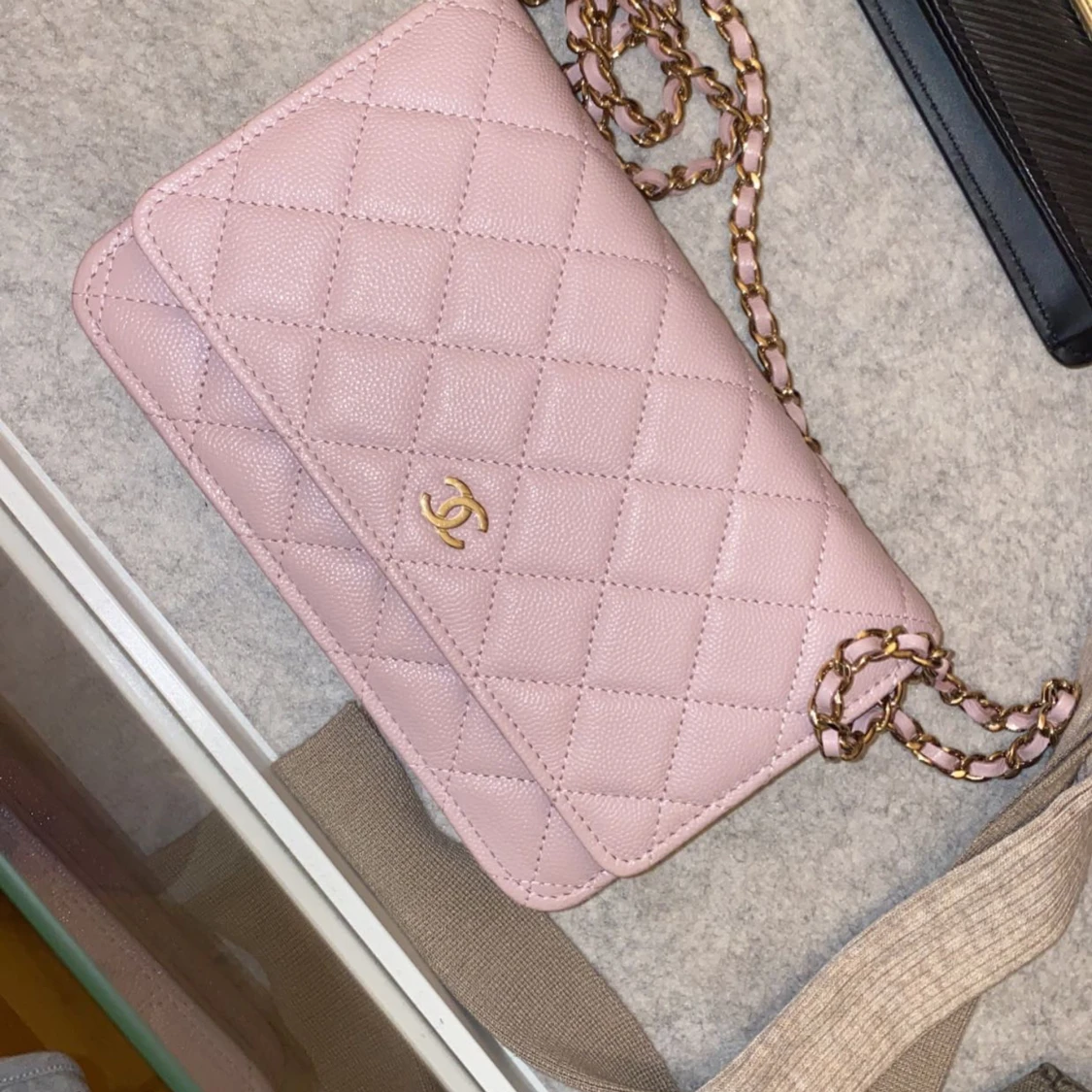 Chanel väska babyrosa - 90