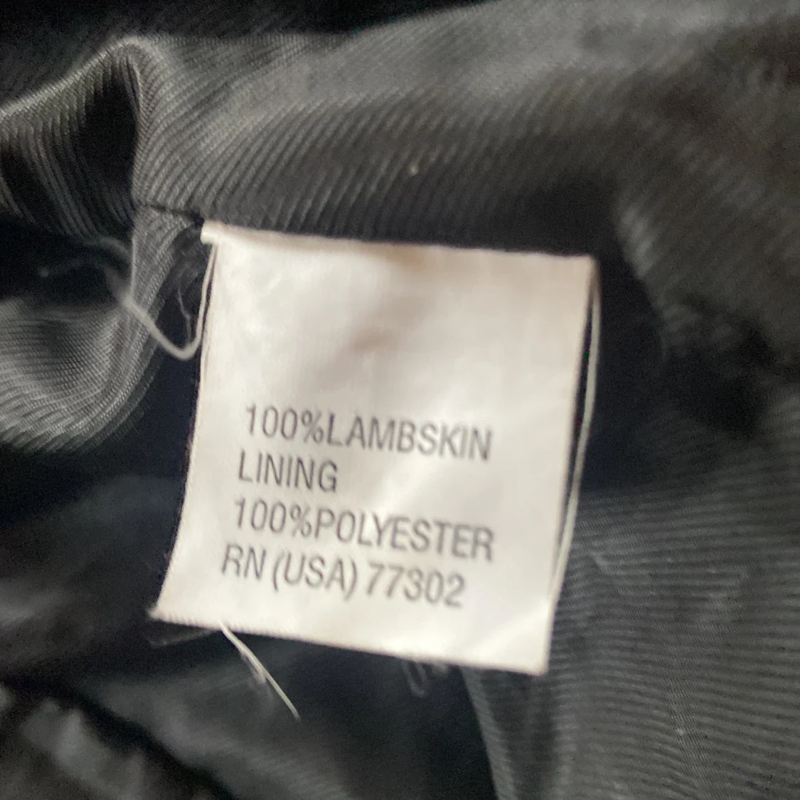 Zara skinnjacka äkta lammskinn svart passar 36 - 90