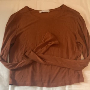 Topp från zara - Fin kort brun topp från zara. Jätteskönt material ❤️Lite sliten, men det syns inte ❤️