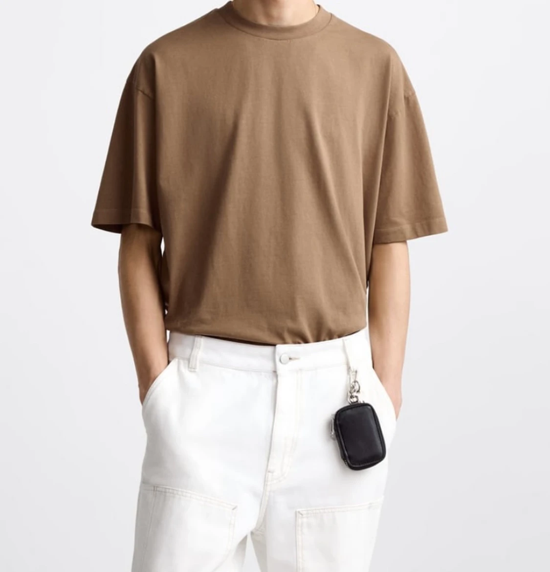 Kortärmad t-shirt beige - 90