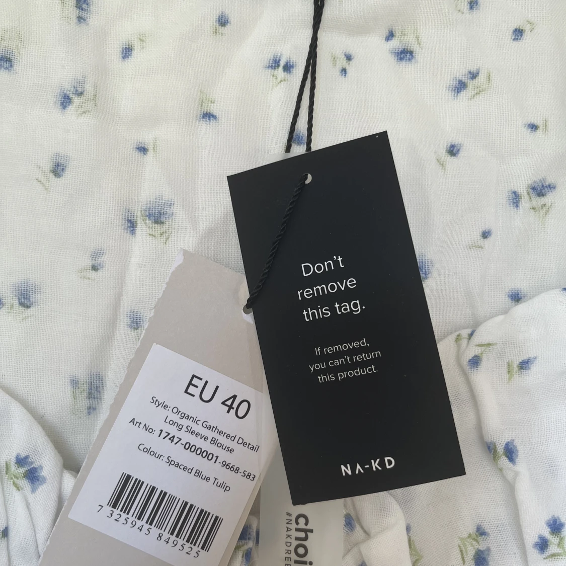 NA-KD - långärmad blus med rynkdetalj - 91