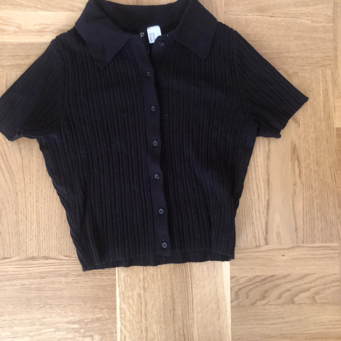 Svart stickad topp - 90