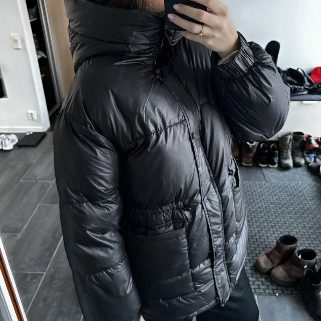 Dunjacka oversized med luva