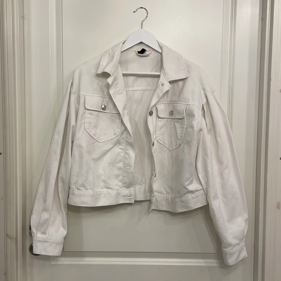 Vit jeansjacka