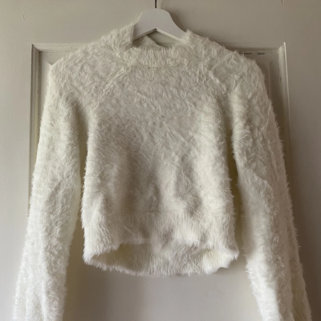 Fluffig stickad tröja