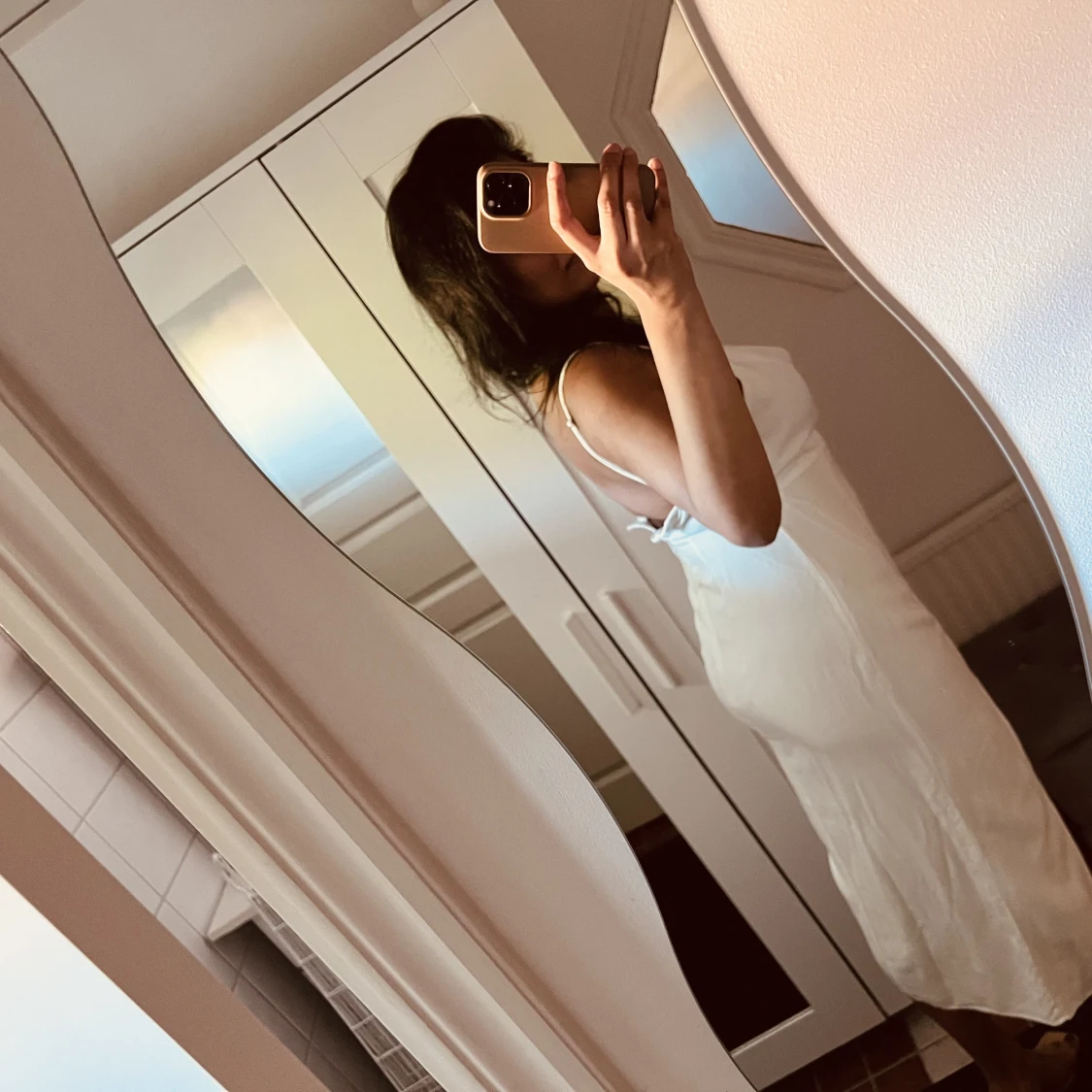 PULL&BEAR Klänning vit  - 90