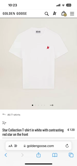 Golden goose tshirt - Bra skick, storlek L Direktpris 600, köpt för 1200 Kör budgivning också.