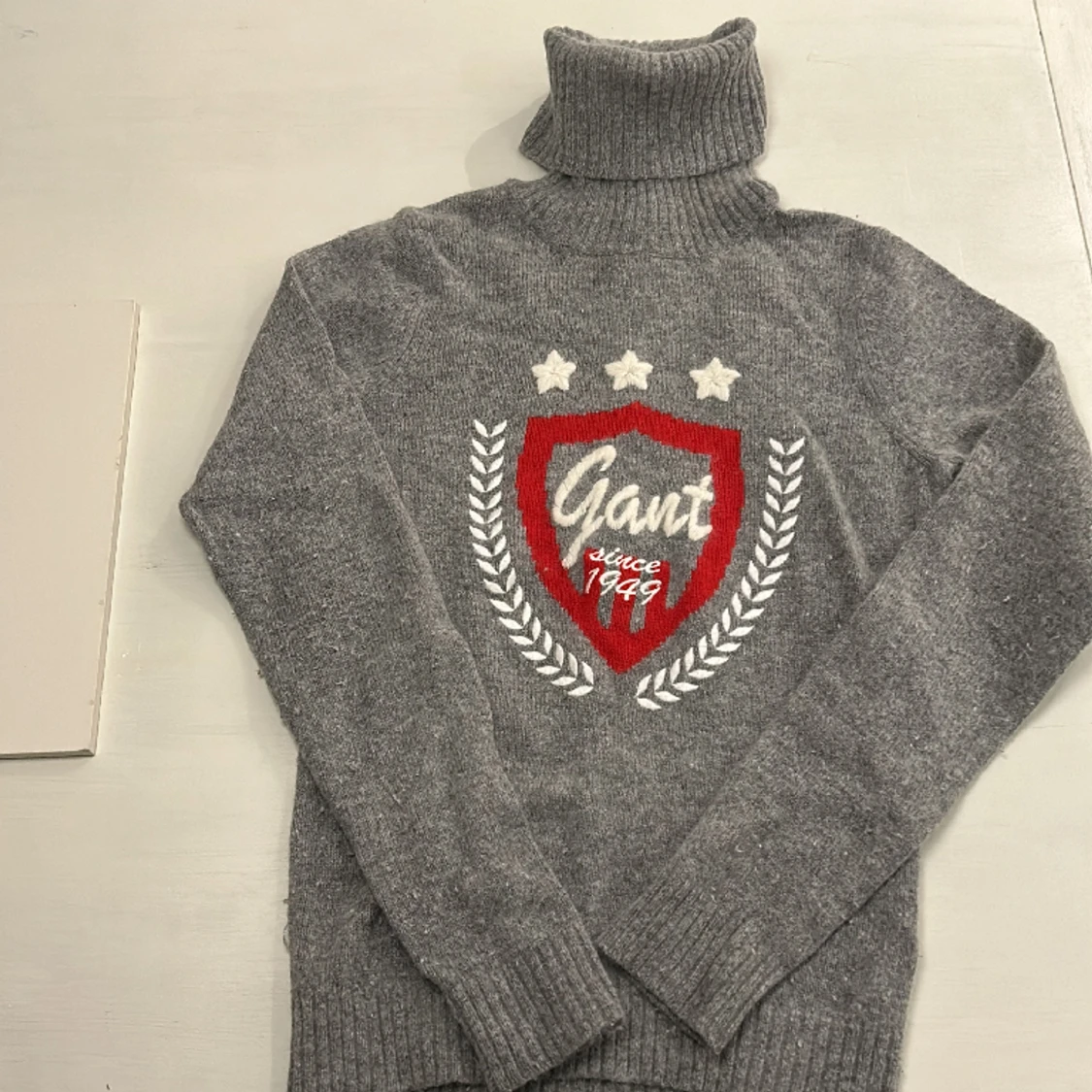 Gant stickad polotröja i stl S